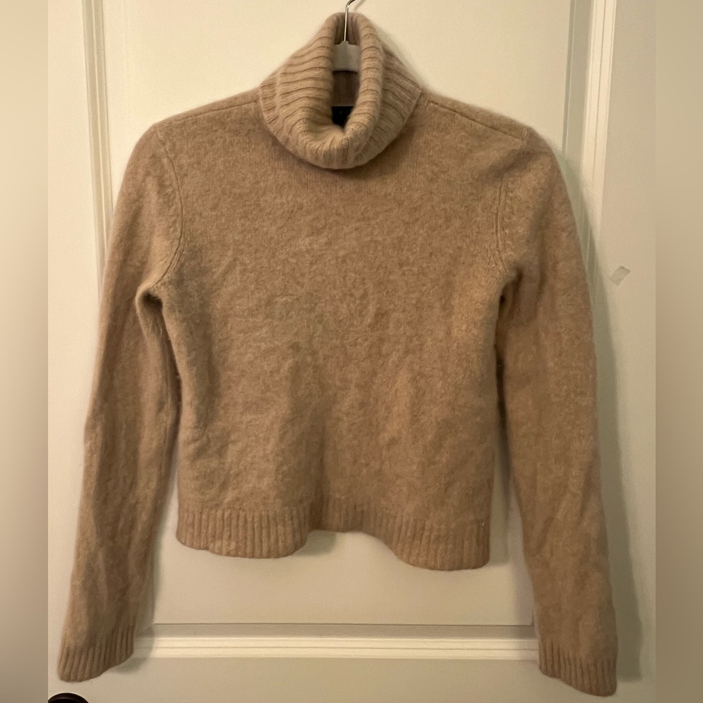 Lauren Ralph Lauren women’s sweater 100% cashmere turtleneck pullover sz S beige